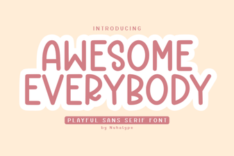 Awesome Everybody Font for Creative Design Projects
