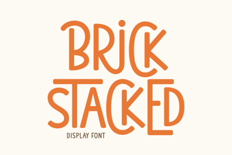 Stacked Brick Fonts for Bold, Modern Design Projects