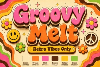 Groovy Melt: Creative Font Design Ideas