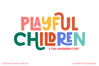 Creative & Playful Fonts for Engaging Children's Projects