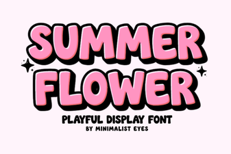 Fonts Inspired by Summer Flowers for Your Projects