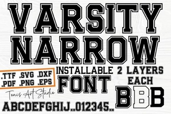 Varsity Narrow Font for Dynamic Web Design