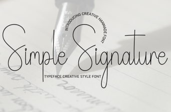 Simple Signature Fonts: Elegant Styles for Creative Projects